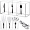 Acrylic Cutlery Storage Organizer Bin Clear Silverware Caddy for Countertop Knife Spoon Fork Holder