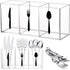 Acrylic Cutlery Storage Organizer Bin Clear Silverware Caddy for Countertop Knife Spoon Fork Holder