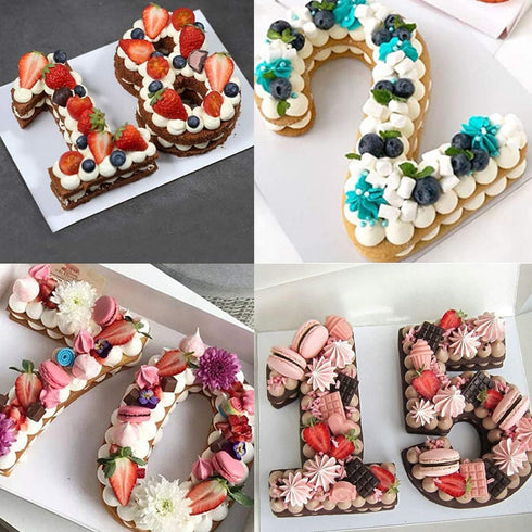 3D Silicone Cake Pans, Large Number Cake Mould for Birthday Wedding Anniversary 10 inch Number 6