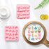Pastoral Style Silicone Chocolate Mold, 16 Cavity Butterfly Bee Flower Moon Star Cloud for Candy, Jelly, Cake Decoration