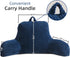A Nice Night Reading Pillow Bed Wedge Large Adult Children Backrest with Arms Back Support for Sitting Up in Bed/Couch