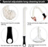 3 Pieces Decanter Cleaning Brush and 400 Reusable Cleaning Beads for Wine Decanters, Goblets, Glasses, Cups (Black