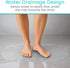 Vive Oval Bathtub Mat - Nonslip Shower Floor Pad - Non-Slip and Non-Skid for Bath Tub with Strong Rubber Suction Cup