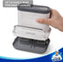 MR.SIGA Kitchen Sink Caddy, Organizer Sponge Brush Holder with Drip Tray, White & Gray
