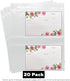 20 Pack Clear Recipe Card Page Protectors, 4" x 6", 2 Pockets Per Page, Holds 4 Cards, Perfect for Organizing Recipes