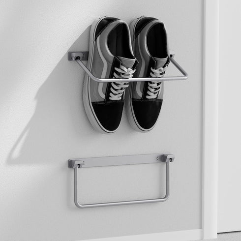 i frmmy Foldable Wall-Mounted Shoe Rack- Aluminum Hanging Shoe Organizer, Efficient Holder