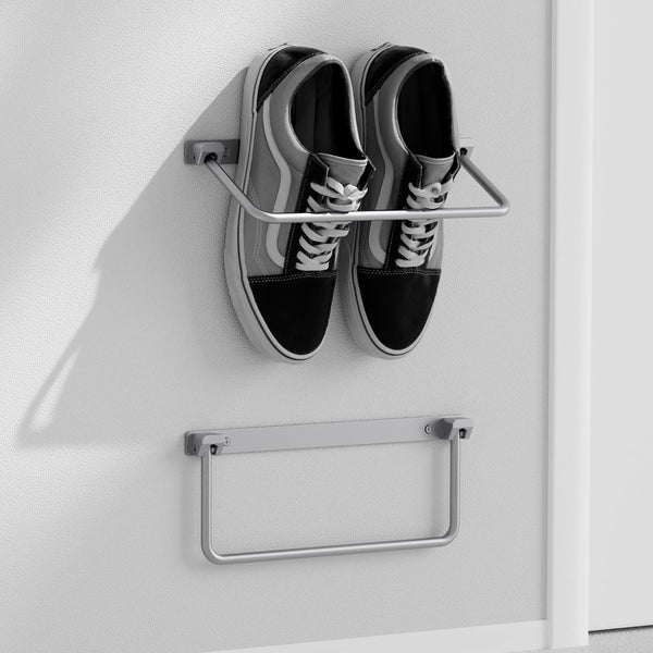 i frmmy Foldable Wall-Mounted Shoe Rack- Aluminum Hanging Shoe Organizer, Efficient Holder