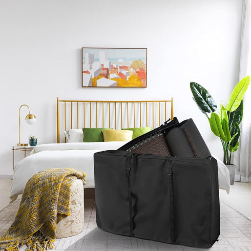 Uranshin 600D 43.3 29.13 x11.02 inches, Oxford Fabric Large Outside Chair Storage Bag, Black, x Zipper Closure
