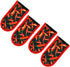 Evoio Cast Iron Skillet Handle Covers - Heat Resistant Pot Handle Covers for Kitchen, BBQ, 4-Pack Red Peppers