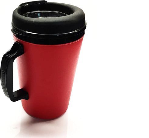 GAMA Electronics 20 oz ThermoServ Foam Insulated Coffee Mug, Blue & Red (1 each)