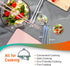Reusable Long Silicone Cooking Chopsticks with Spoon, 12 Inches, BPA-free Non-Slip Kitchen Utensils (Pastel Green)