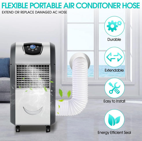 Portable Air Conditioner Hose, 5.9 Inch Diameter & 80" Length, Universal Replacement AC Exhaust Hose Kit Parts