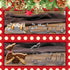 KAISHANE 3D Christmas Cookie Cutter Set - 8 Piece Holiday Biscuit Cutters - Snowman, Christmas Tree, Reindeer, Sled