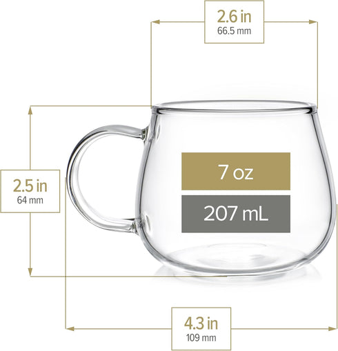 Set 32oz/946ml) (7oz/207ml) Set Teabloom Heatproof Glass Teapot with Removable Loose Tea Infuser (Standard Size: