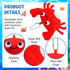 SYWHXY 12Pack Backpack Cute Plush Crab Lobster Doll Toy for Kids, Soft Mini Stuffed Crab Lobster Hanging Ornaments