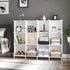 AWTATOS Cube Storage Organizer, 12 Cube Bookshelf DIY Plastic Closet Clothes Storage Shelves, Stackable White