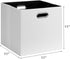 Posprica 11x11 Storage Cubes, Set of 4 Collapsible Storage Bins with Dual Handles for Closet Shelf Cabinet