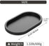 Counter Hanobe Decorative Trays for Coffee Table : Black Oval Centerpiece Tray Wood for Farmhouse Entry Table Decor