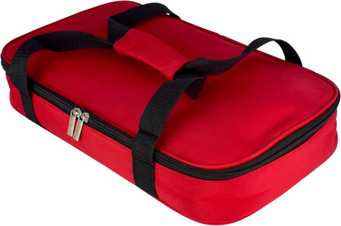 HW1236 Glass Casserole with Insulated Bag, Ideal for Picnic, Potluck, Hiking, Beach Trip