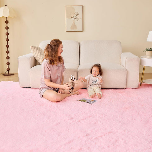 4x6 4 6 OPPODREAM Pink Rugs for Bedroom, Ultra-Soft Fluffy Area Rugs for Living Room, x Shag Carpet for Nursery, Kids