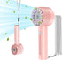 Portable Handheld Fan Rechargeable: Mini Personal Fan with 4 Speeds, USB 2600mAh Battery for Kids, Travel, Office