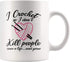 Panvola I Crochet So I Don't Kill People Mug, Novelty Drinkware for Grandma, Auntie, Mom, 11 oz