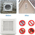 Cenipar 4" Louvered Vent Cover, Dryer Exhaust Air Vent Cover with Screws, Easy Installation, White
