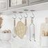 Josmimic Counter, Under Cabinet Banana Hook Adhesive - Sticky Banana Hanger Under Sturdy Metal Banana Holder