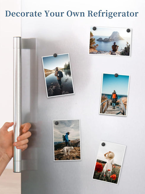 SMARTAKE 80 Pcs Small Round Refrigerator Magnets, Multi-Use Premium Neodymium Office Magnets for Home, Kitchen, School