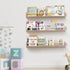 birola Bookshelf,Set 3 3) Nursery of White Wood Floating Bookshelf for Kids,Nursery Shelves for Wall,Bathroom Decor