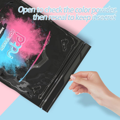 1 lb 1 lb Black-out Gender Reveal Powder- Pink & Blue Powder Perfect for Baby Gender Reveal, Car Burnout, Color Toss