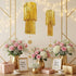 2 Cheerland Gold Tinsel Chandelier Mothers Day Party Decor Tier Haning Fringed Circle Star Garland for Graduation