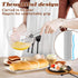 Rechargeable Milk Frother Handheld, Electric Foam Maker Wand, 3 Stainless Whisks, Drink Mixer for Lattes, Cappuccino