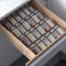 19 x 13 Inches Spice Drawer Organizer, 4 Tier Clear Acrylic Expandable In-Drawer Seasoning Jars Rack for Kitchen