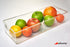 15-Inch Clear Plastic Refrigerator Organizer Bin with Handles - Storage for Fridge, Pantry, or Countertop