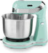 Dash Stand Mixer, 6 Speed Electric Mixer with 3 Quart Stainless Steel Mixing Bowl, Dough Hooks, Aqua