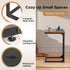 PayLessHere C-Shaped End Table Couch Table That Slide Under Small Side Tables for Sofa and Bed Large Desktop TV Tray