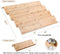 8 Mulush Bamboo Spice Rack Tray - Spice Drawer Organizer for Kitchen Cabinets Storage and Organization (Jars Not