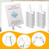 30pcs Card Display Stand, 2.2 Inch Small Transparent Acrylic Holder for Business Cards, Mini Clear Easel