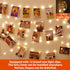 HXWEIYE 120LED Warm White 40Ft Fairy String Light with 52 Clear Clips & 12 Hooks, USB Powered, Waterproof