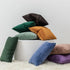 JUSPURBET Set of 2 Coffee Velvet Decorative Pillow Covers for Couch Sofa Bed, 18x18 inch, Hidden Zipper Cases