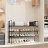 3 16-20 Closet, Tier Shoe Rack, Shoe Organizer Storage for Pair Boot and Sneaker, Stackable Free Standing Shoe Shelf