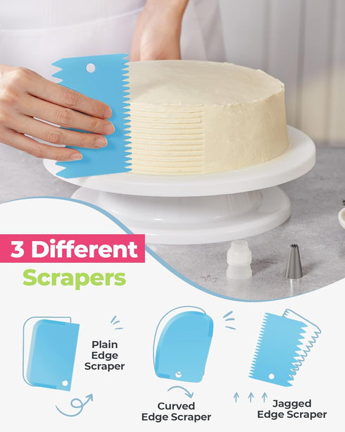 Kootek 32-Piece Piping Bags and Tips Set with 24 Icing Tips, Reusable Pastry Bags