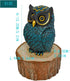 Charming Owl Resin Figurine - Perfect Home Decor for Bookshelves and Living Rooms