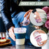 4 Pack Reusable On The Go Yogurt Parfait Cups, Breakfast Plastic Containers with Lids and Spoons, Perfect Jars