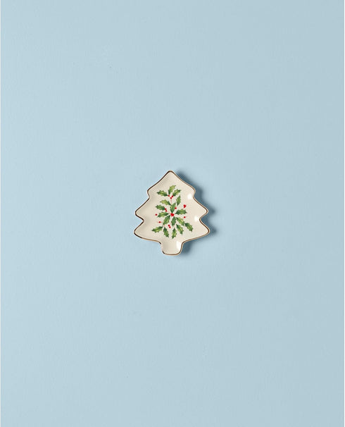 Lenox Holiday Tree Shaped Party Plate - 879592, Perfect for Christmas Hosting