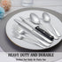 36 Pcs Silverware Set with Steak Knives, Stainless Steel Flatware Set for 6, Mirror Polished Cutlery, Dishwasher Safe