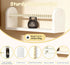 Set 3, OurWarm Nursery Book Shelves for Wall of White Natural Wood Nursery Floating Shelves with Towel Bar, Wall