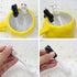 Honbay 2PCS Mini Cute Ceramic Cat Spoon, Hangable Tea Spoon, Cartoon Animals Coffee Spoon (Black)