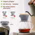 Segarty Silicone Collapsible Coffee Dripper, 1 Set Gray Pour Over Coffee Maker, Reusable Coffee Filter Cone